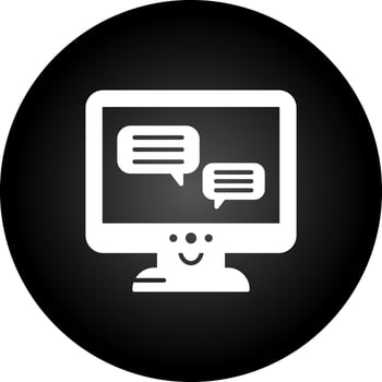 Chat Lcd Vector Icon