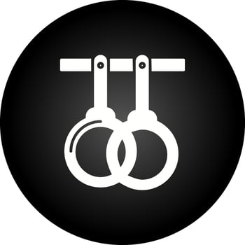 Gym Rings Vector Icon