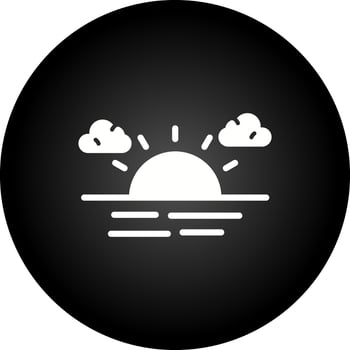 Sunset Vector Icon