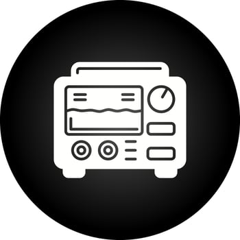 Oscilloscope Vector icon