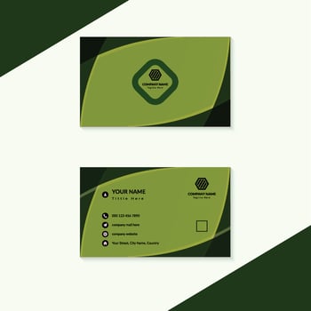 Corporate Modern Business Card Template and Stationary Design vector