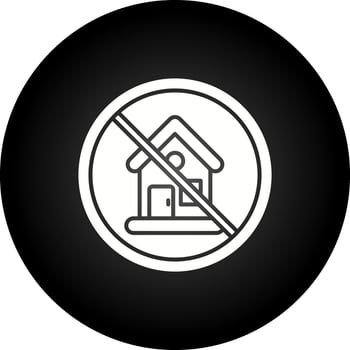No House Vector Icon