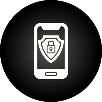 Mobile Security Vector Icon