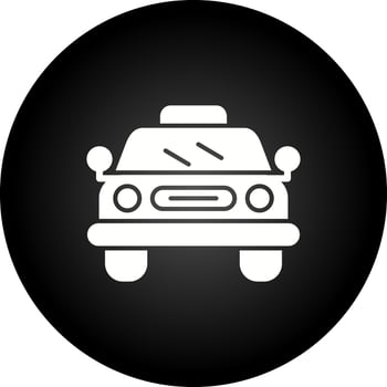 Taxi Line Icon vector