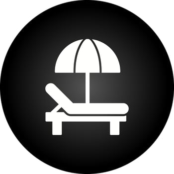 Sunbed Vector Icon