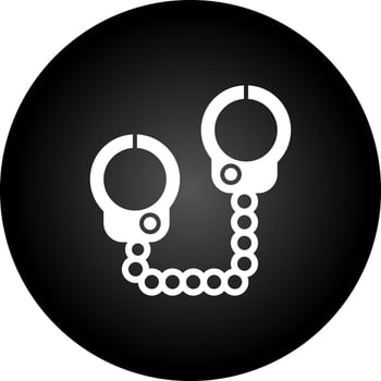 Police Handcuffs Vector Icon