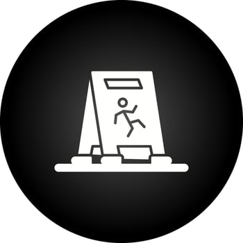 Wet Floor Vector Icon