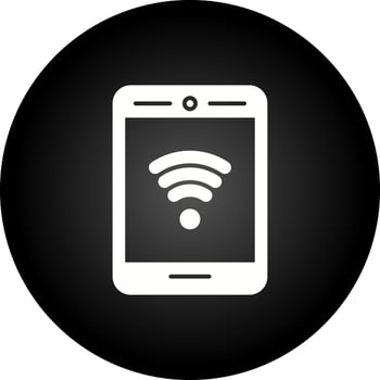 Phone With Signal Vector Icon
