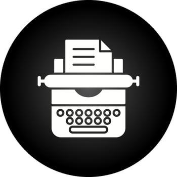 Typewriter Vector Icon