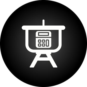Calculation Presentation Vector Icon