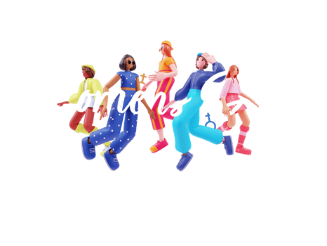 Women's Day Concept, Group Of 3D Young Girls In Different Activity. png