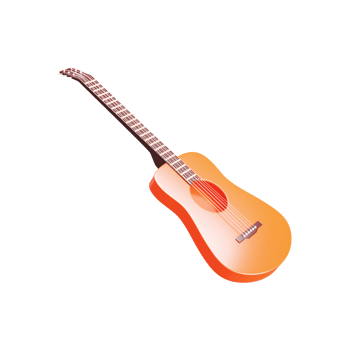 3D Render of Guitar Element. png