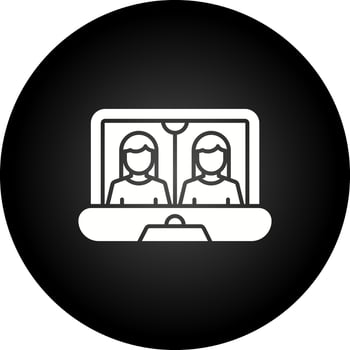 Online Meeting Vector Icon