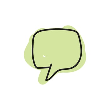 speech bubble and message simple icon vector