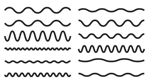 wavy lines seamless pattern background vector