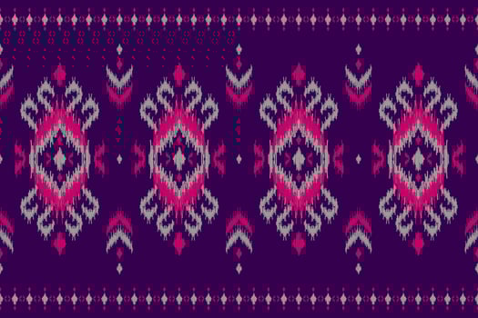 Carpet ethnic tribal pattern art. Ethnic ikat seamless pattern. American, Mexican style. vector