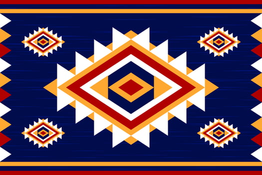Carpet ethnic tribal pattern art. Geometric ethnic seamless pattern in tribal. Mexican style. vector
