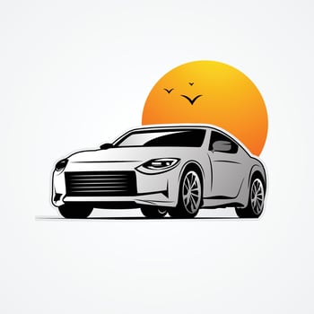 Sports Car Vector Sports Car Silhouette