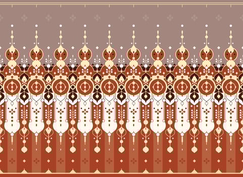 geometric ethnic fabric pattern for cloth carpet wallpaper background wrapping etc. vector
