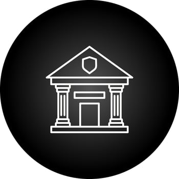 Police Station Vector Icon