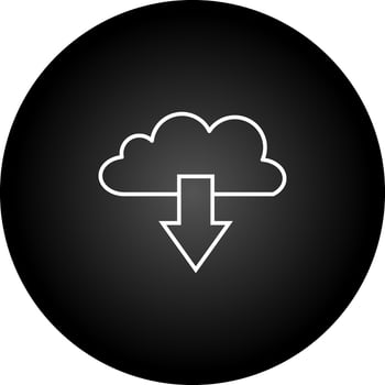 Cloud Download Vector Icon