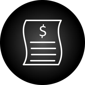 Bill Vector Icon
