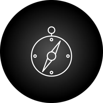 Directional Compass Vector Icon