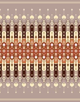 geometric ethnic fabric pattern for cloth carpet wallpaper background wrapping etc. vector