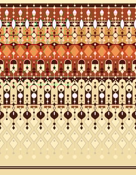 geometric ethnic fabric pattern for cloth carpet wallpaper background wrapping etc. vector