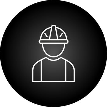 Construction Worker Vector Icon