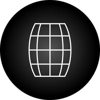 Barrel Line Icon vector