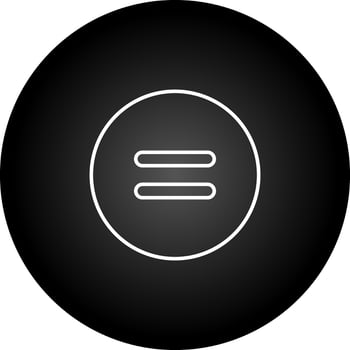 Equal to Symbol Vector Icon