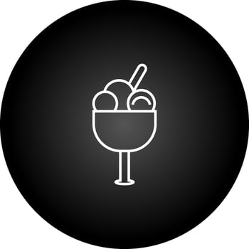 Icecream goblet Vector Icon