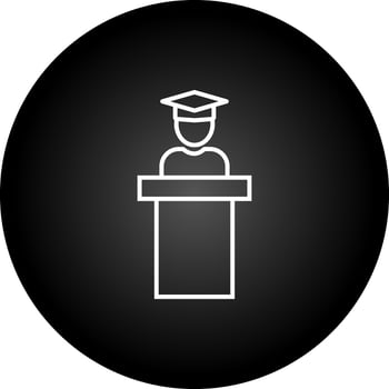 Guest Speaker Vector Icon