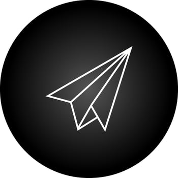 Paper Plane Vector Icon