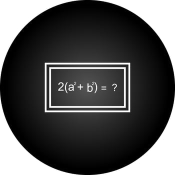 Solving Formula Vector Icon