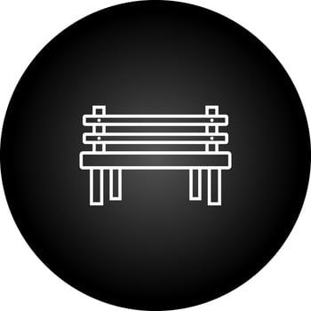 Wooden Bench Vector Icon
