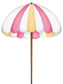 watercolor beach umbrella png