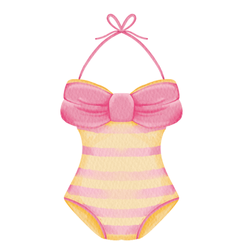 watercolor swimsuit summer png