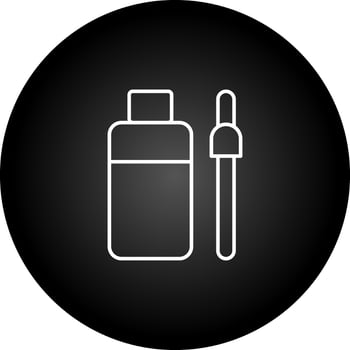 Bottle and Dropper Vector Icon