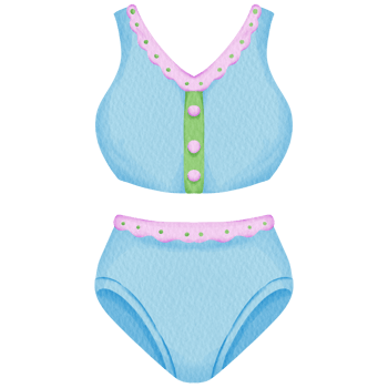 watercolor bikini clip art png