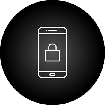 Locked Phone Vector Icon