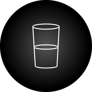 Water Glasses Vector Icon