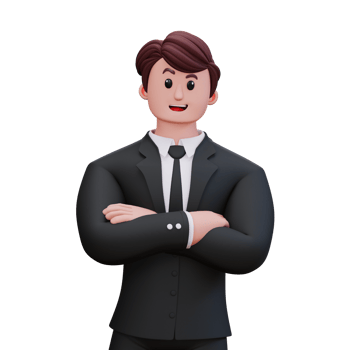 3D Character Businessman png