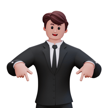 3D Character Businessman png