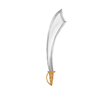 watercolor sword pirate clip art png