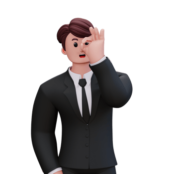 3D Character Businessman png