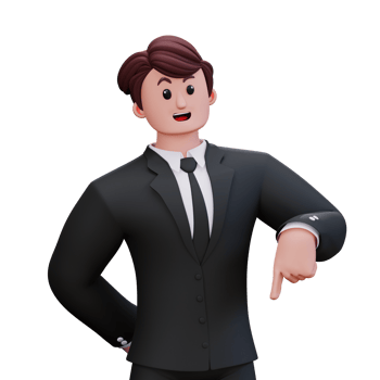 3D Character Businessman png