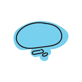 speech bubble and message simple icon vector