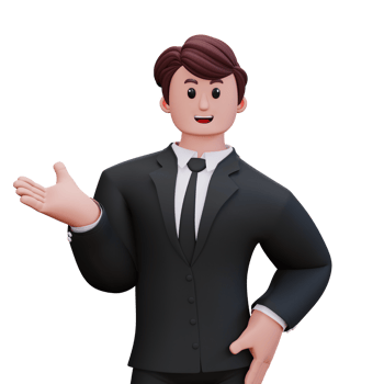 3D Character Businessman png